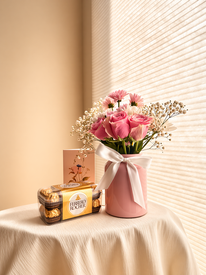 Small Bouquet and Vase Gift Bundle — Reserve Ahead