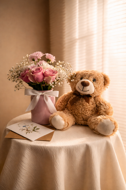Small Bouquet and Vase Gift Bundle — Reserve Ahead